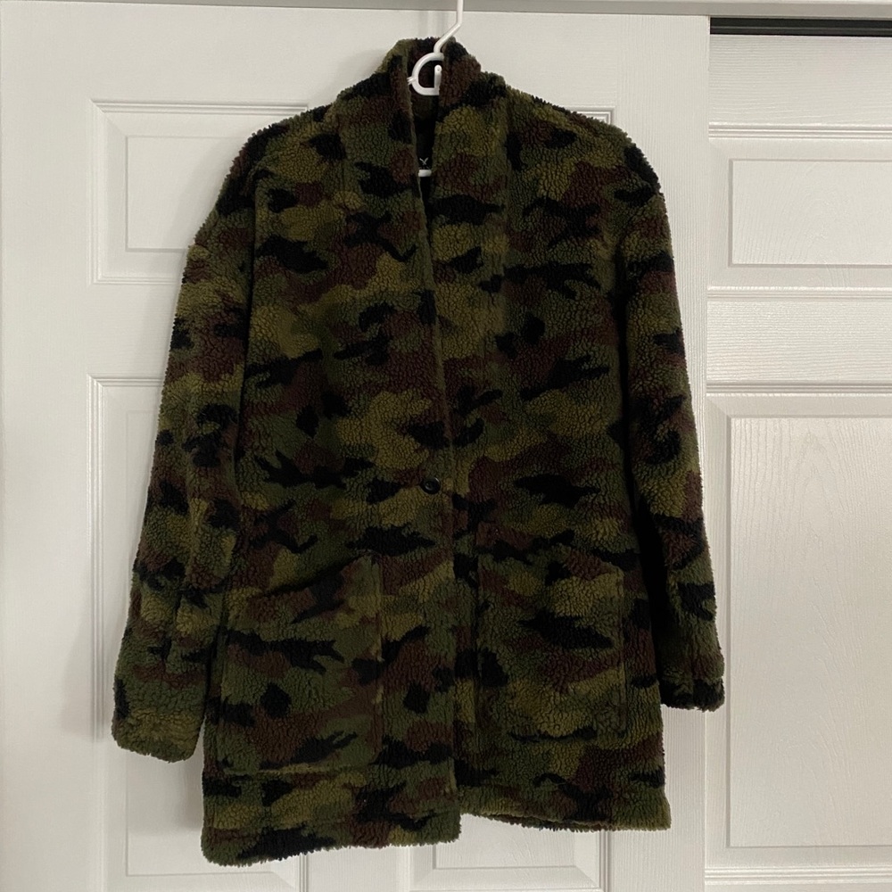 Camouflage Sherpa jacket